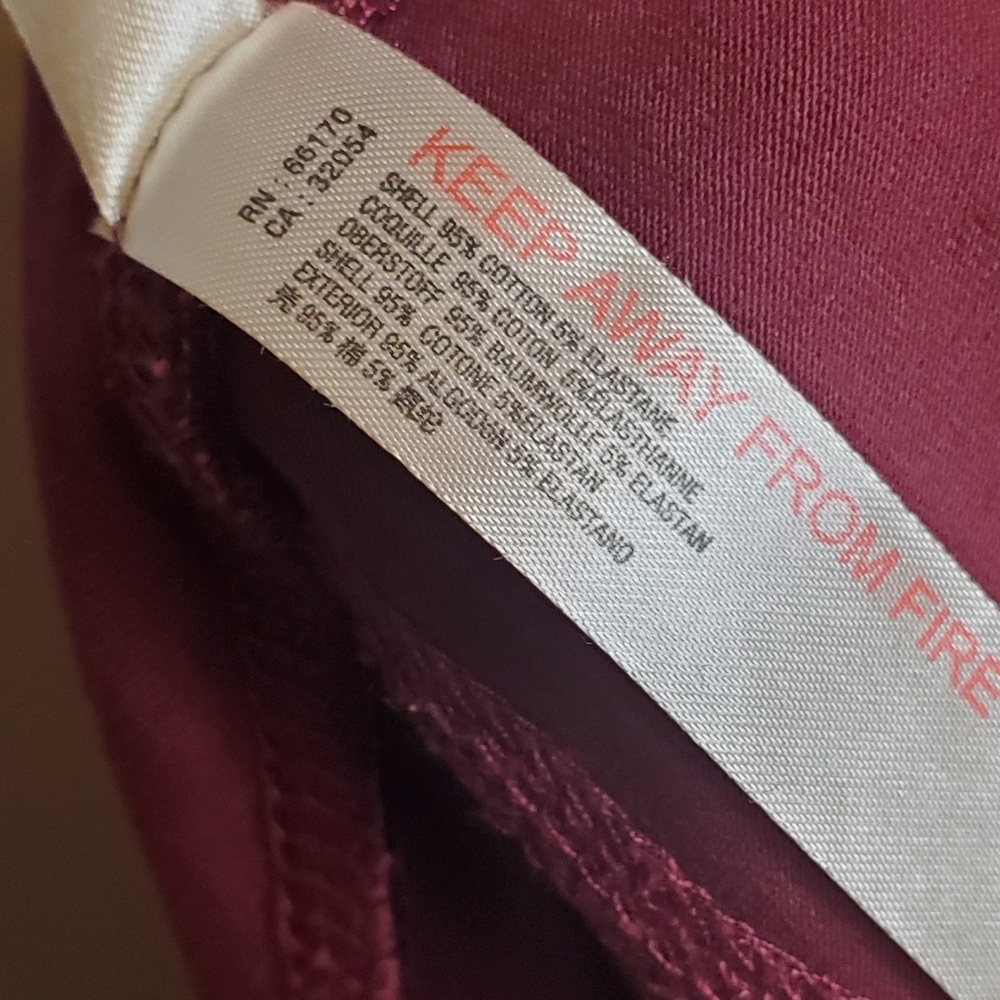 Anthropologie - Saturday Sunday Leggings Maroon Women's Size Small Red Pockets - Picture 6 of 16